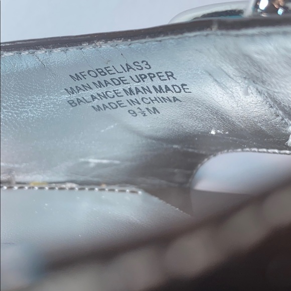 MARC FISHER Obell Cork Wedges, Shiny Pat. Leather, Buckle, Flawless Size 9.5 - Picture 10 of 10